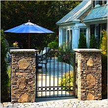 Ornamental Iron Gate Piers